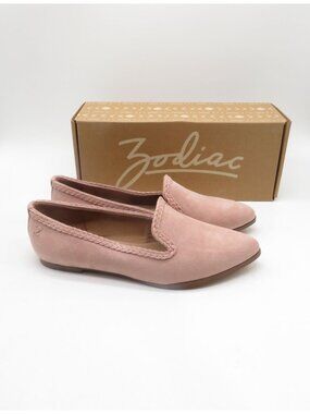 Zodiac Hill Loafer Nougat FB Pink Faux Suede Womens Size 8 M NEW